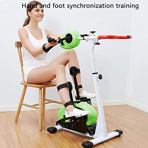 LUNEZY Electronic Physical Therapy Rehab Bicycle, Adjustable Stroke Rehabilitation Pedal Exerciser, Adjustable Resistance Arm & Leg Indoor Fitnes