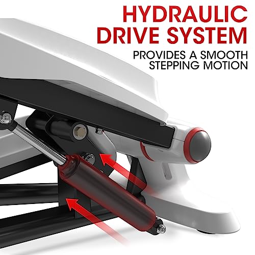 GMWD Mini Stepper, 300LBS Stair Stepper with Resistance Band, Steppers for Exercise with LCD Monitor