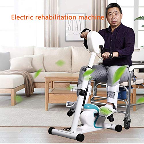 LUNEZY Pedal Trainer Electronic Physical Therapy Rehabilitation Stationary Fitness Bike,Arm and Leg Exerciser Machine for Handicap Disabled Strok
