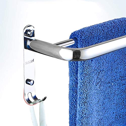 KNOXC Towel Racks,Towel Bar Double Towel Bar Polished Finish Wall Mounted for Bathroom or Kitchen with Hook Towel Rack