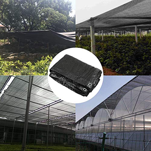 Greenhouse Covers Sunblock Shade Cloth Net Mesh Tarp 90% UV-Resistant Included 6" Ball Bungee Protection Plants Flowers Pet Kennels Outdoor Shade
