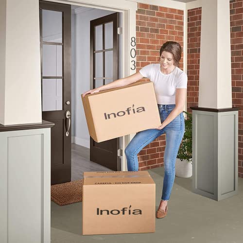 Inofia Gel Memory Foam Mattress Topper Double Bed, 3 Inch Foam Topper with Breathable Cover, Washable & Removeable, Dual Layer Support for Natura