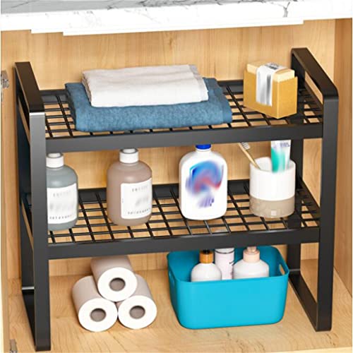 DLOETT Under The Sink Shelf Bathroom Cabinet Cabinet Layered Shelf Bathroom Kitchen Sink Under The Sink