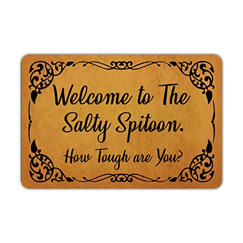 Front Door Mat Welcome Mat Sorry We're All Peopled Out Rubber Non Slip Backing Funny Doormat Indoor Outdoor Rug 24"(W) X 16"(L)