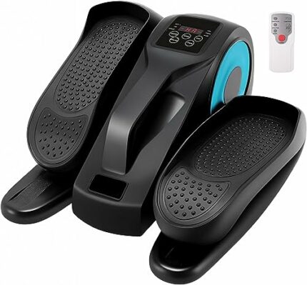 MOOWIND Elliptical Machine Under Desk, Pedal Exerciser for Seniors & Adults, with LCD Remote Control, Compact Portable, Adjustable Resistance, Id