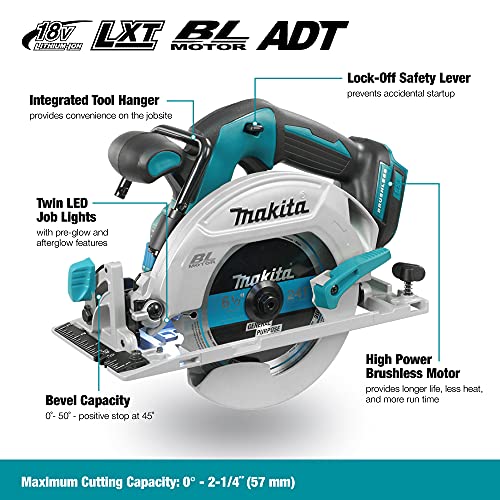 Makita DHS680Z 18V Li-Ion LXT 165mm Brushless Circular Saw - Batteries and Charger Not Included