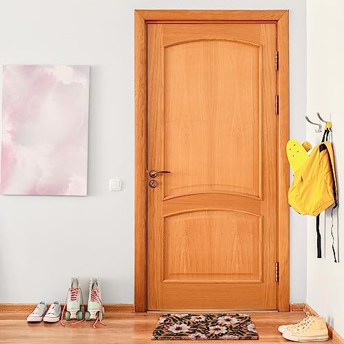 Relaxdays Coir Doormat, Floral Design, 60 x 40 cm, Non-Slip Welcome Mat, Weatherproof, Indoors & Outdoors, Multicoloured, Coco, Plastic