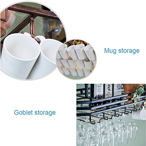 EYLINK Wine Racks,Wine Lovers/Wall Mounted Wine Rack Hanging Wine Glass Rack Bar Creative Wine Rack Upside down Goblet Rack Ceiling Decoration Sh