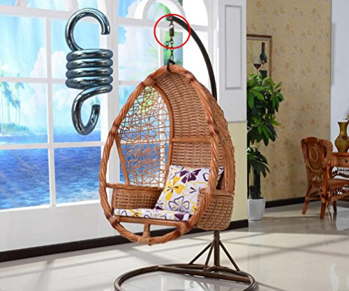 HENSITA 700lbs Weight Capacity Hammock Chair Spring for Porch Swings Hanging Chairs 2 Pieces Suspension Hooks