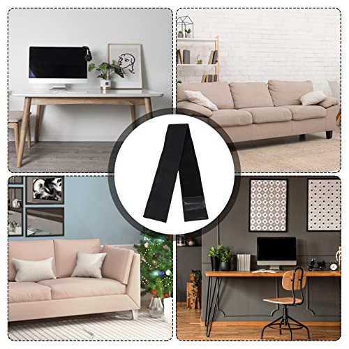 DOITOOL Toy Blocker for Under Couch Stop Things from Going Under Sofa Furniture Adjustable Gap Bumper Under The Bed Blocker for Pets Black