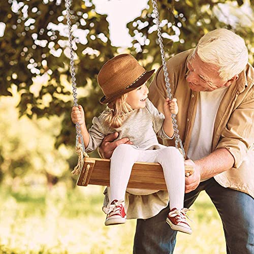 Hanging Chair Chain, 65cm/25in Hammock Chair Hardware, Chain with Two Carabiners, 304 Stainless Steel Indoor Outdoor Hanging Kits for Hanging Swi