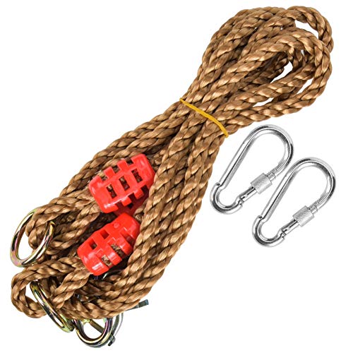 Eulbevoli Hammock Chair Straps Hanging Ropes, Swing Accessory Portable 300KG Capacity Swing Extension Rope for Extension Chain Of the Swing