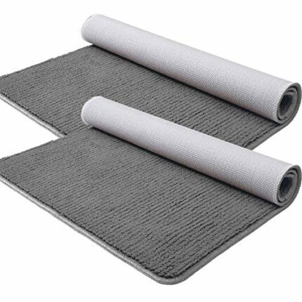 Color G 2 Pack Door Mat for Indoor Outdoor - 80 x 100 cm Dirt Trapper Entrance Doormats, Non-slip, Absorbent, Machine Washable Front Door Mat Car
