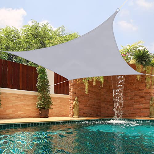 Minterest Sun Shade Sail Waterproof 2m x 3m, Sail Canopy Pergola Canopy Covers with 4 Ropes, 95% UV Block, Rectangle Sunshade Awning for Outdoor