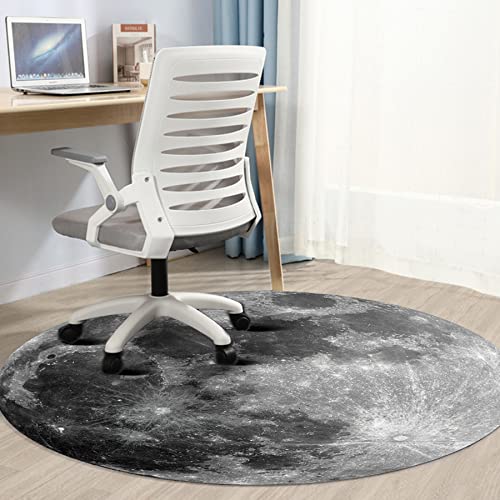 Khalidah Office Chair Mat for Hardwood & Tile Floor, 47" × 47" Computer Chair Mat for Rolling Chair, Under Desk Low-Pile Rug, Multi-Purpose Floor