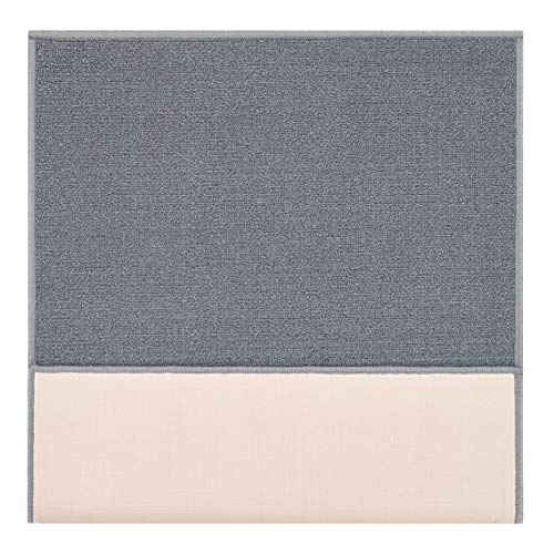 Ottomanson Heavy Duty All Season Stone Welcome Design Doormat, 67 cm x 90 cm, Black