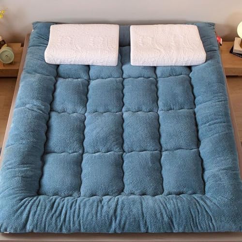 Japanese Floor Mattress, Extra Thick Futon Floor Mattress for Adults Japanese Thicken Futon Mattress Foldable Floor Bed Camping Mattress (Color :