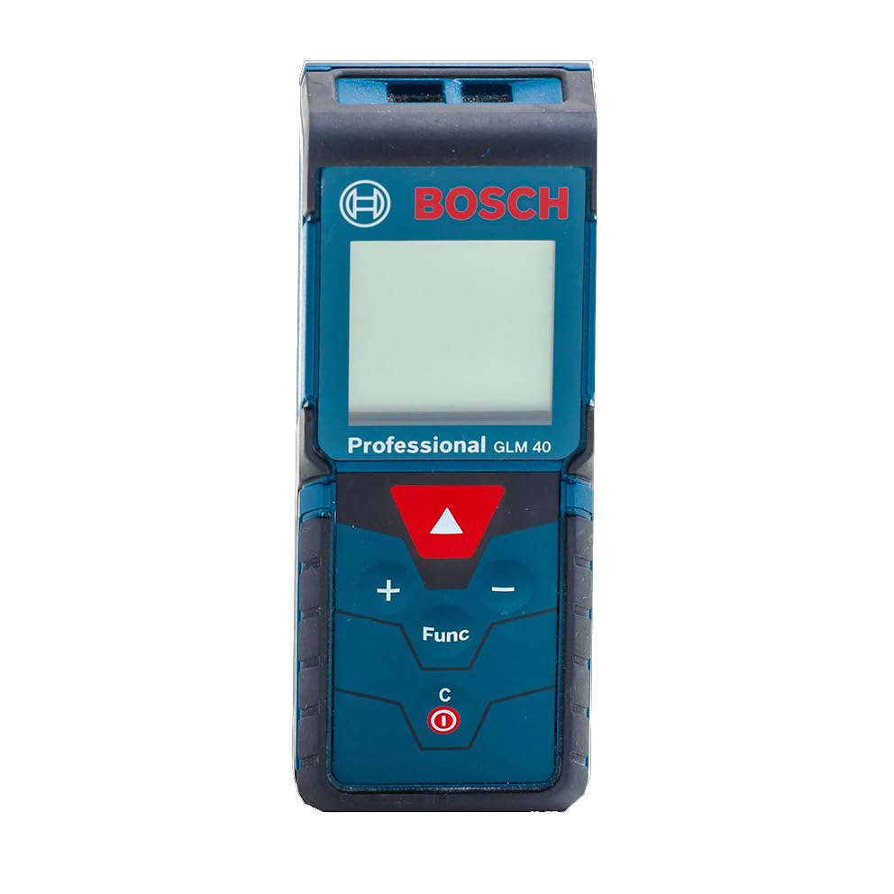 Bosch Professional Laser Measure GLM 40 (with Memory Function, Measuring Range: 0.15–40 M, 2 X 1.5 V Batteries, Protective Bag)