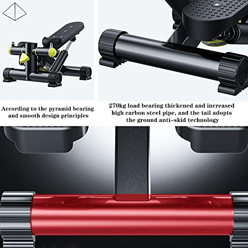 ALREMO HUANGXING - 2In1 Stepper with LCD Display, Body Sculpture Lateral Twist Stepper, Hydraulic Mini Weight Loss Slim Legs Plastic Fitness Equi