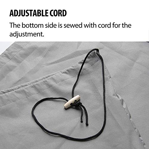 HONCENMAX UPGRADE Patio Hanging Chair Cover - Cocoon Egg Chair Cover - for Rattan Wicker Swing Seat Chair - Waterproof Furniture Protective Cover