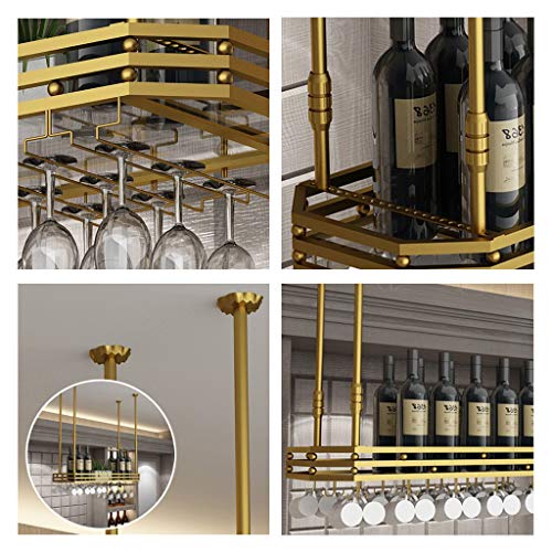 Ndustrial Retro Stylish Simplicity Wine Rack Stylish Simplicity Down Simple Display Storage Goblet Glass Holder Height Adjustable Restaurant Kitc