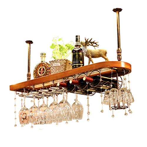 KEppd Wall Mounted Wine Rack,Hanging Bar Glass Rack,Hanging Bottle Holder,Storage Store Red, White, Champagne, Home & Kitchen Décor Storage Holde