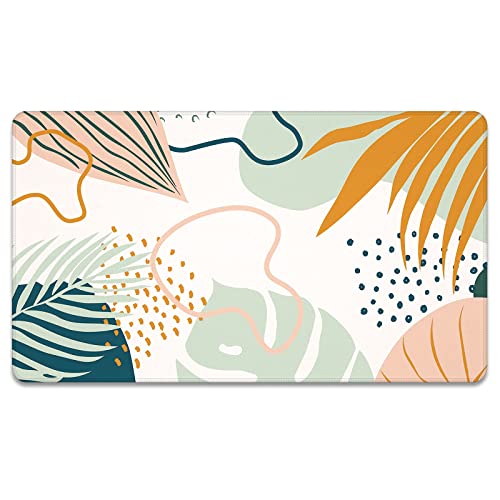 Rnivvi Front Door Mat, 30"x17" Wave Theme Indoor Outdoor Welcome Mat, Heavy Duty Low Profile Anti-Slip Entryway Rug for Home Entrance, Floor, Pat