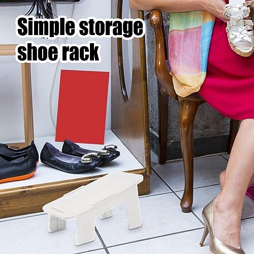 YJYQ Shoe Holder Stacker - Shoes Storage Slots Rack,Portable Double Deck Shoe Shelf Storage, Thickening Hollow Non-Slip Shoe Rack for Bedroom Hal