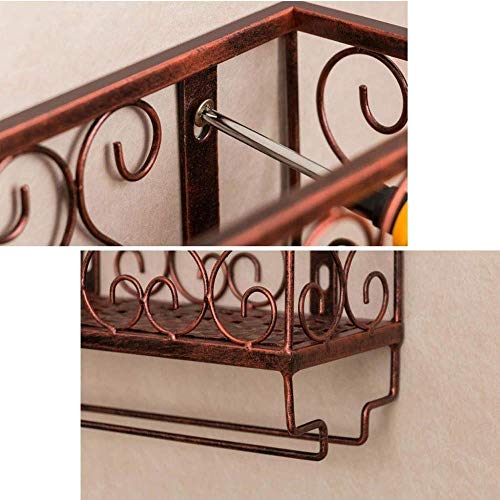 NEOCHY Wine Rack Modern Wall-Mounted Wine Bottle Display Display Home Living Room Kitchen Decoration Modern Wall-Mounted Storage Rack