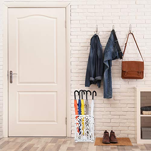 Relaxdays Cast Iron Umbrella Stand, Rectangular, with Drip Tray, Massive, Vintage, HxWxD: ca 48.5 x 30.5 x 16 cm, Bronze, 16 x 30.5 x 48.5 cm