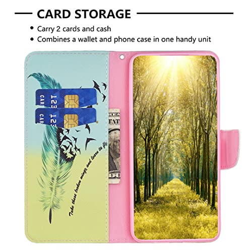Thoankj Samsung Galaxy A54 5G Case Shockproof Slim PU Leather Flip Pouch Wallet Phone Silicone Cover with Magnetic Stand Card Holder Slot Protect