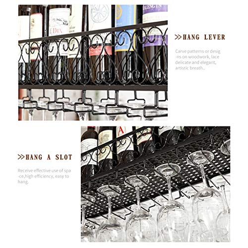 Ceiling Wine Rack Stylish Simplicity Down Simple Style Multi-Function Living Room Creative Display Storage Wine Rack -Restaurant Kitchen Bar Floa