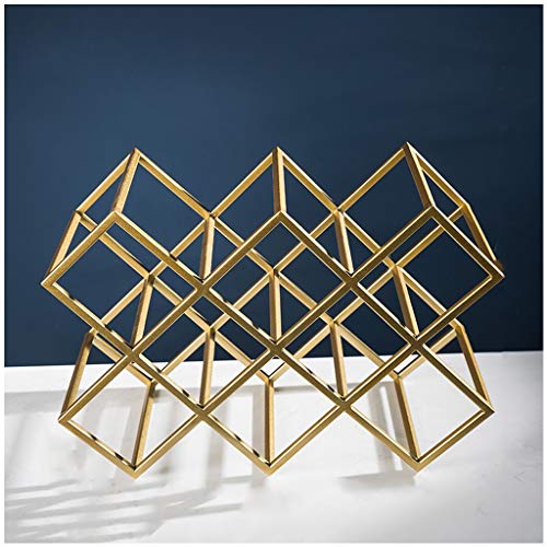 Creative Decoration Wine Rack Stylish Simplicity Industrial Metal Wrought Iron Modern Minimalist Home Living Room Display Bottle Holder Home Deco