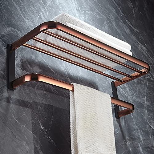 HIGOH Towel Racks, Bathroom Towel Rack Wall Mounted Towel Holder,New Full Copper Towel Rack,Bathroom,Bathroom Towel Holder