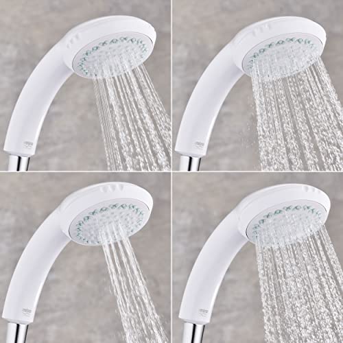Mira Response Adjustable 4 Spray Mode Shower Head Grey/White