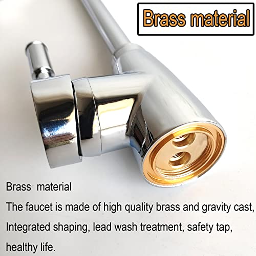 Kitchen Faucet 360° Chrome Kitchen Mono Sink Tap Kitchen Brass Modern Mixer Twin Single Lever Swivel
