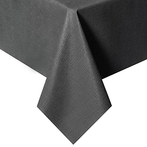 Newthinking PVC Table Cloth, Wipe Clean Plastic Tablecloth PVC Waterproof, 135x180cm Square Wipeable Table Cloth Protector for Kitchen Picnic Out