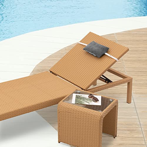 JEMIDI Sun Lounger Head Cushion - 30 x 20cm Pillow for Garden Chair or Deck Chair - Head Rest for Sun Loungers with Washable Terry Cloth Cotton C