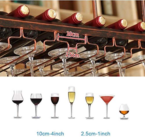 NEOCHY Wine Rack Bar Floating Ceiling Glass Frame Hanging Goblet Rack Wall Shelf Storage Rack Modern Wall-Mounted Living Room Decoration