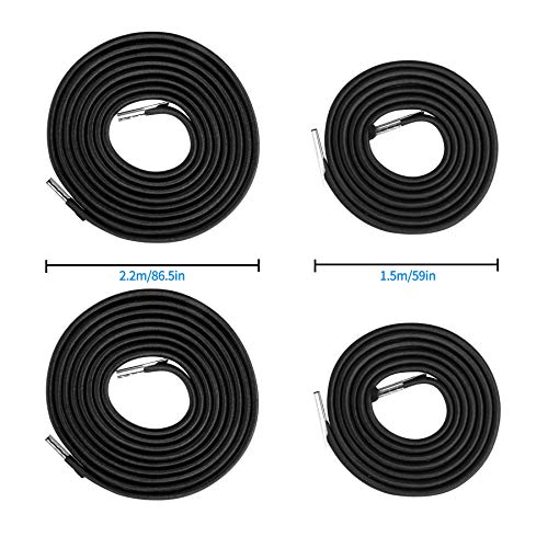 Yiezio Replacement Cords for Zero Gravity Chair(4 Cords), Universal Replacement Laces Zero Gravity Patio Recliner Repair Tool Nylon Stretch Cord