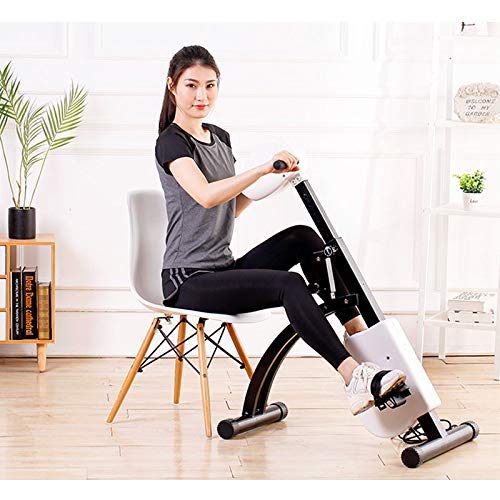 LUNEZY Electronic Physical Therapy Rehabilitation Bike for Senior Recumbent Indoor Pedal Exerciser Training Hand Arm Foot Leg Knee Passive Assist