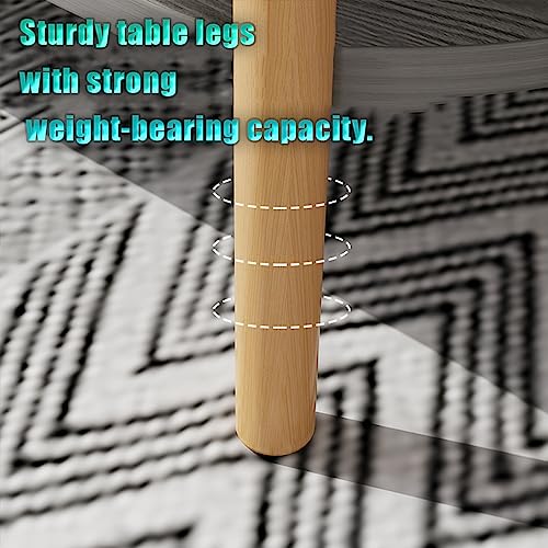 Low Oval Coffee Table,Solid Table Legs, Mid Century Modern Coffee Tables, Centre Table For Living Room, Tea Table, Side Table for Living Room,Sma