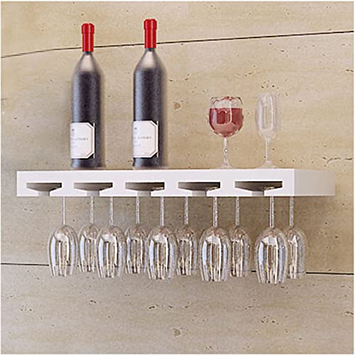 EYLINK Wall Shelf Creative Solid Wood Wine Glass Rack Rack, Restaurant And Bar Upside Down Storage Rack, Wall-Mounted Wine Rack That Can Bear 15K