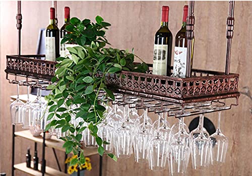 EYLINK Wine Racks,Hanging Wine Glass Rack Wall Mounted Wine Shelf Metal Hanging Wine Glass Rack Wine Shelf Cabinet Organizer