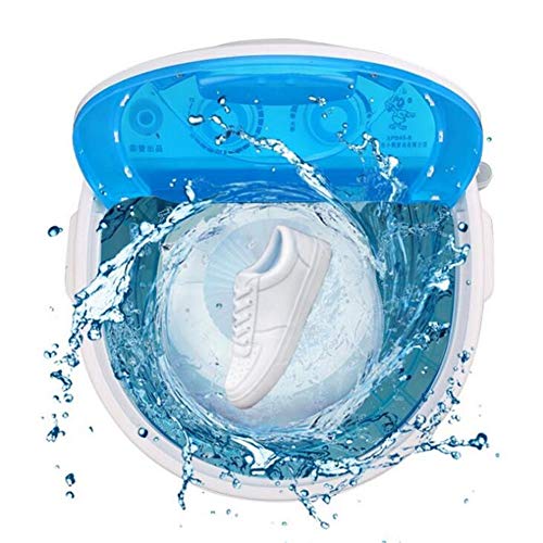 BCLGCF Mini Household Smart Shoe Washer, Lazy Semi-Automatic Deodorizing Shoe Washing Machine for Compact Laundry, Wash&Spin Translucent Tub Deod