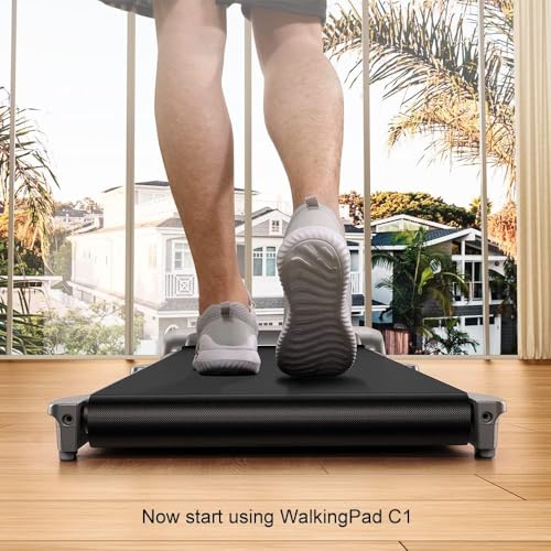 WalkingPad C1 Foldable Treadmill Walking Pad Smart Jogging Exercise Fitness Equipment, Free Installation Low Noise Footstep Induction Speed Contr