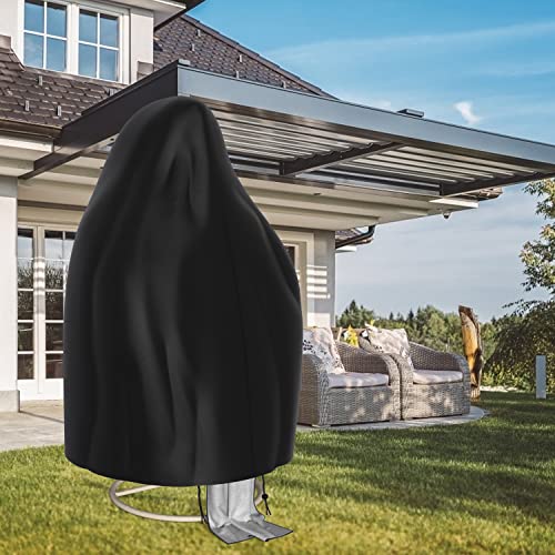 Priksia Egg Chair Cover Waterproof Patio Hanging Egg Chair Cover 210D Oxford Outdoor Swing Egg Chair Cover with Zipper 115x190cm