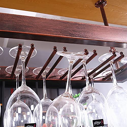 EYLINK Hanging Wine Rack, European Simple Creative Wine Rack, Home/Bar Counter/Wine Cabinet Adjustable Boom Wine Glass Holder, Upside Down Goblet