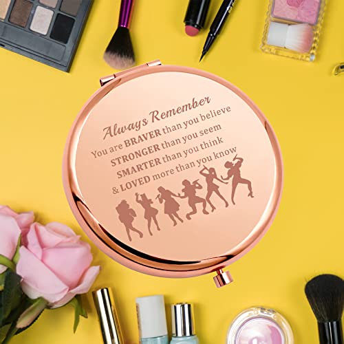 KEYCHIN Broadway Six Queens Pocket Mirror Six Wives of Henry Gift You are Braver Stronger Smarter Than You Think Compact Mirror for Musical Fans