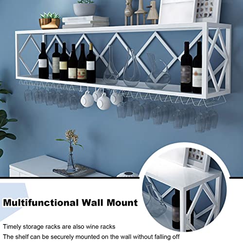 KEppd Wine Rack Wall Mounted Wine Rack, Free Standing Wine Storage, Rack Tabletop Wine Rack, Wine Display Rack for Countertop Home Kitchen Pantry